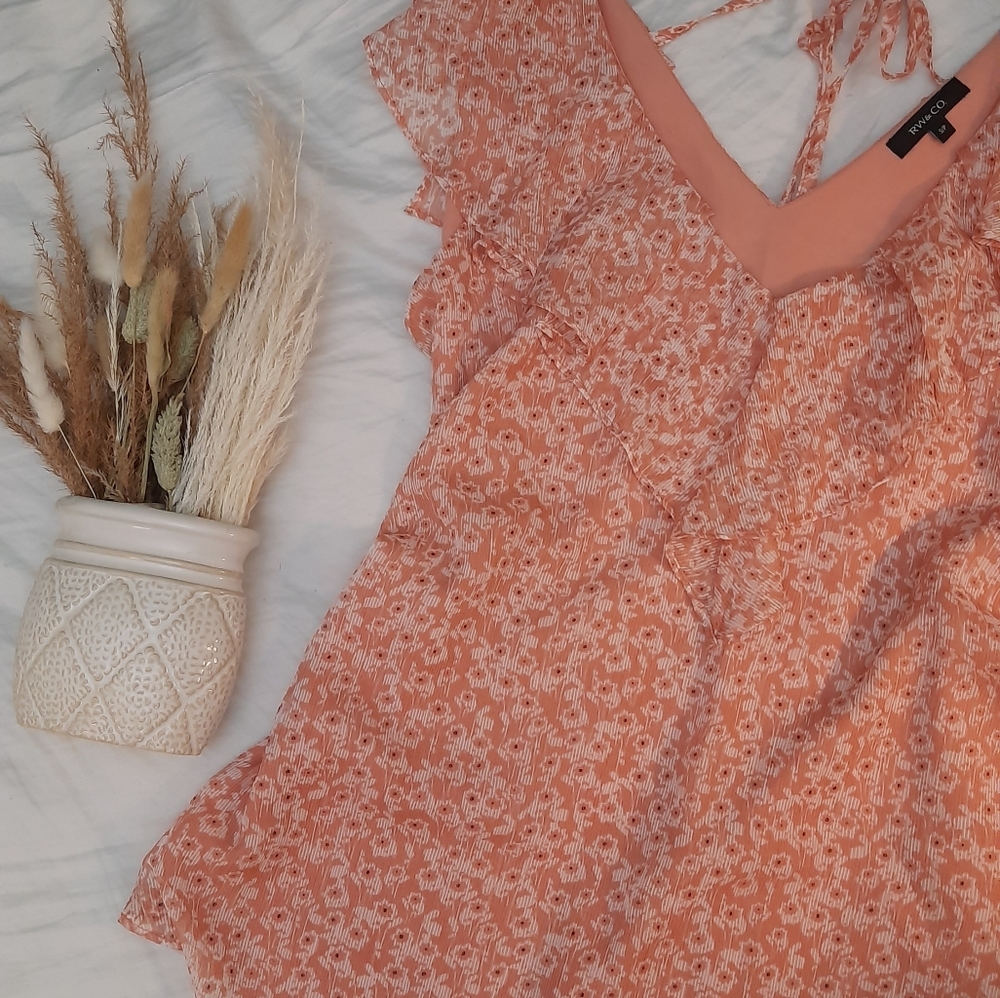 RW&Co Pink Halter Top